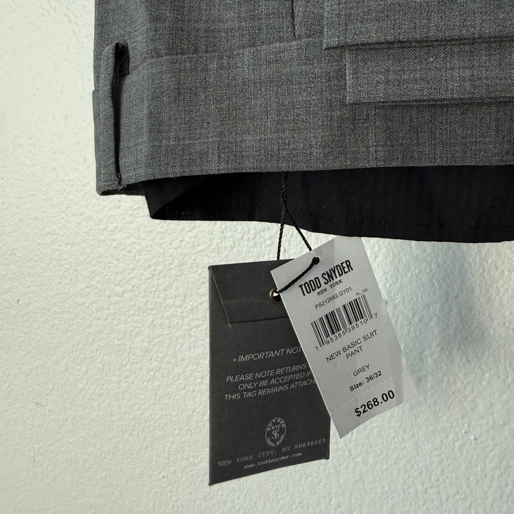 Italian Tropical Wool Sutton Trouser NWT 36x32 - Picture 7 of 10